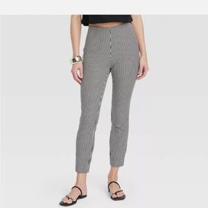 a new day Black and White Gingham Cropped Pants